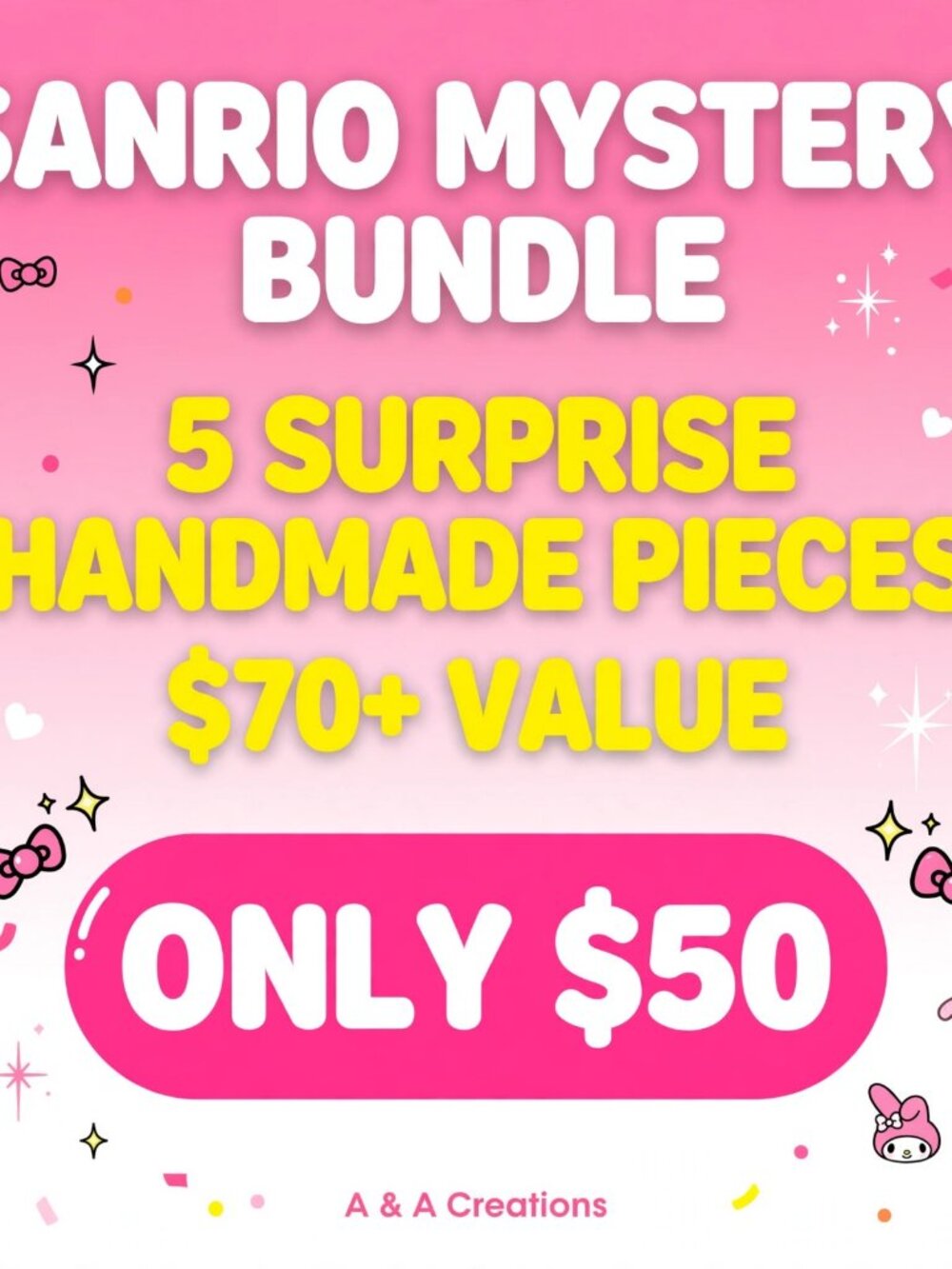 🎀 SANRIO MYSTERY BUNDLE 5+ ITEMS | A & A Creations
